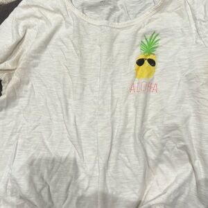 Cream aloha tshirt